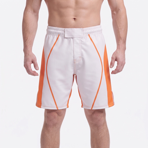 Shorts de combat MMA pour hommes 100% polyester, shorts de gym MMA pour hommes, shorts de combat personnalisés pour hommes, shorts de performance pour hommes - Product Image 1
