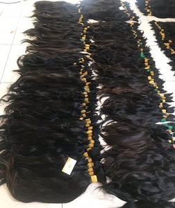 Extensiones de cabello humano Remy virgen 100% cabello liso Rubio natural a granel sin procesar para peinar - Product Image 5