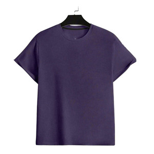 Men Ribbed T-Shirt Stylish Crew Neck Half Sleeves Summer Slim Fit breathable fabric Wholesale t-shirt High-Quality custom <b>logo</b> - Product Image 1
