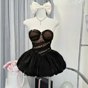Elegante Vestido Maxi de Seda Lavable de Manga Corta para Mujer, Sexy y Atractivo, Simple, Natural, Cómodo, Informal, para Eventos Formales - Product Image 1
