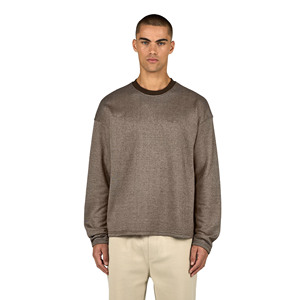 Camiseta Casual de Manga Larga para Hombre con Logotipo Frontal Impreso Personalizado, Cuello Redondo, 100% Algodón, Transpirable y Ecológica - Product Image 1