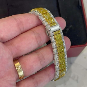 Reloj de Diamantes Cultivados en Laboratorio de Alta Calidad, Totalmente Personalizado, para Hombre, Estilo Hip Hop, Regalo de Joyería de Diamantes - Product Image 5