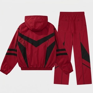 Cheap Price Mens Dynamic Stripe Windbreaker <b>Tracksuit</b> Full Zip Sports Suit Lightweight Jogging Set Modern Activewear Custom - Product Image 2