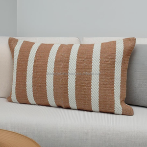 Housses de coussin tissées bleues faites à la main indiennes housses de coussin de canapé lavables avec fermetures à glissière belle housse de coussin oreiller - Product Image 4