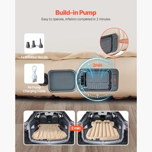 Colchón de Aire Inflable Compatible con Tesla Model Y 2020-2024, Colchones de Viaje Gruesos y Resistentes con Revestimiento Flocado para Camping - Product Image 5