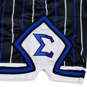Pantalones Cortos de Baloncesto Phi Beta Sigma con Rayas Finas y Malla Pesada para Hombre, Ajuste Cómodo, Tela Premium, Ropa de Fraternidad Griega - Product Image 6