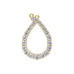 Anillo Aarinya Aurelia Dewdrop con Diamante Cultivado en Laboratorio Certificado por IGI, Oro 9K, Corte Brillante Graduado, Chapado en Oro Luminoso, Lujoso para Mujer - Product Image 1
