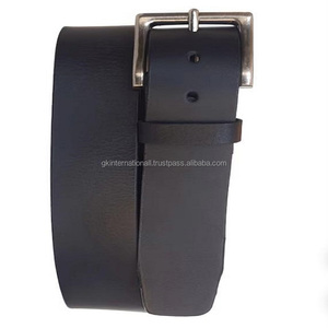 Ceinture décontractée de mode pour hommes en cuir de vachette véritable 100% de qualité supérieure dans toutes les tailles personnalisées avec boucle en laiton nickelé massif - Product Image 5