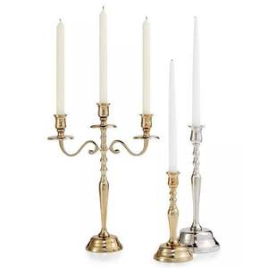 Candélabre en métal floral de style vintage, 3 lumières, pour bougies coniques, idéal pour les décorations de table de mariage romantiques et les événements festifs (vente en gros) - Product Image 5