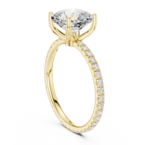 แหวนหมั้นเพชรทรงคุชชั่น 2.5 กะรัต ทองคำขาว 14K สำหรับผู้หญิง คลาสสิก ได้รับการรับรองจาก IGI เพชรเพาะเลี้ยงในห้องปฏิบัติการ เหมาะสำหรับวันครบรอบแต่งงาน - Product Image 4