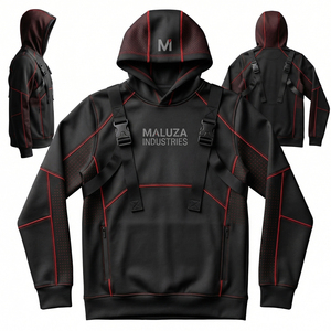 Sweat à capuche de yoga d'hiver en polyester/coton de luxe, veste de sport haute performance, résistante à l'eau, réfléchissante, pour la course à pied - Product Image 1