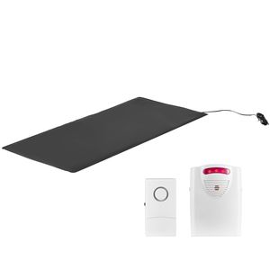 <b>Wireless</b> 14 X 30-Inch Bed Sensor Pad Pager Fall Prevention <b>Alarm</b> System for Elderly Adults <b>House</b>-Service Detector Tester - Product Image 1