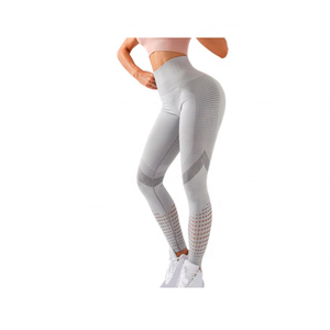 Elegant Style Women's Premium Quality <b>Seamless</b> Breathable Mid Waist Polyester/Nylon <b>Leggings</b> Bright Colors Best Wholesale - Product Image 5
