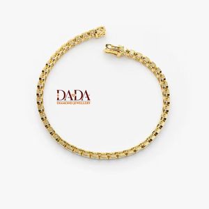 Modern Emerald Cut Lab Grown Diamond Tennis <b>Bracelet</b> for Women Luxury Geometric Diamond <b>Bracelet</b> Elegant Fine Jewelry - Product Image 5
