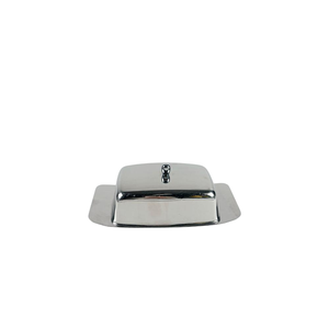 Beurrier en acier inoxydable poli miroir de qualité supérieure avec couvercle bombé, résistant à la rouille, pour la cuisine et la table. - Product Image 5