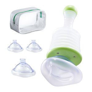 Dispositivo di Aspirazione Portatile per Primo Soccorso con 5 Maschere di Diverse Dimensioni, 1 Borsa per il Trasporto, Dispositivo Portatile per la Pulizia delle Vie Aeree Anti-Soffocamento - Product Image 1