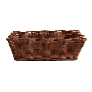 Wholesale Scalloped Rattan <b>Storage</b> <b>Basket</b> Eco-Friendly <b>Wicker</b> Tray For Tabletop Decor Premium Vietnam Rattan Organizer - Product Image 4