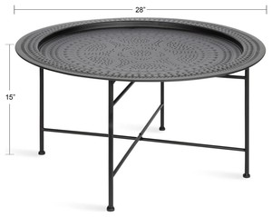 Table d'appoint moderne de luxe, table d'appoint contemporaine, table d'appoint rustique en métal, table d'appoint vintage en métal, table d'appoint bohème en métal, table d'appoint de style mid-century - Product Image 5