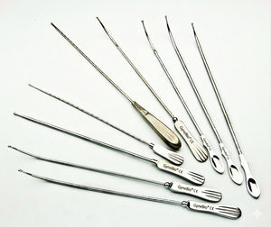 Sonde utérine en acier inoxydable GyneBio Sims, instrument gynécologique, sonde utérine réutilisable pour la gynécologie - Product Image 2