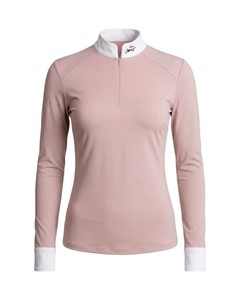 Women's Equestrian <b>Base</b> <b>Layer</b> Mesh Horse Riding Training Shirt Custom Logo Factory - Product Image 1
