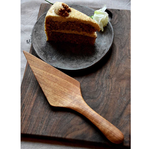 Couteau à gâteau en bois d'acacia très vendu pour servir les desserts et les pâtisseries, article de vaisselle, passe au lave-vaisselle. - Product Image 1