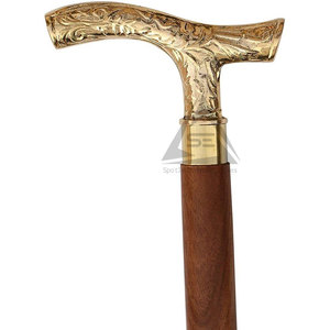 Bâtons de marche en bois légers et modernes de haute qualité avec poignée antidérapante pour le camping et la randonnée - Conception durable - Product Image 3