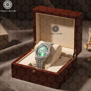 Charm_Jewells Luxury Women Stainless Steel Tonneau <b>Watch</b> 38mm Analog Quartz Sapphire Crystal <b>Diamond</b> Band Fashion - Product Image 2
