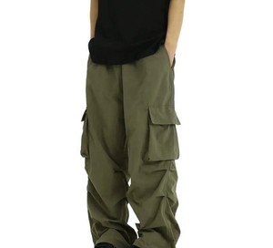 Joggers cargo personnalisés avec logo, pantalon cargo streetwear à taille élastique pour hommes, commande en gros, livraison rapide - Product Image 1