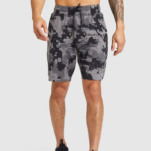 Shorts de sport pour hommes à prix abordable, style streetwear avec cordon de serrage, OEM 2026 / Vente en gros directe usine, shorts de sport en coton personnalisés - Product Image 1