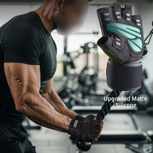 Gants d'entraînement multi-usages avec support pour les poignets, grip antidérapant, matière respirante pour la salle de sport, le cyclisme, la musculation et le fitness - Product Image 5