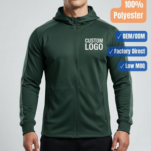 Polyester Training Hoodie Custom Logo Sports Jacket OEM ODM Manufacturer - Product Image 1