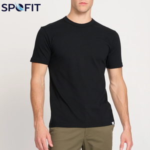 T-shirt personnalisé avec logo pour garçons, t-shirts de haute qualité à séchage rapide pour hommes, couleur noire, coton, t-shirts imprimés pour hommes - Product Image 1