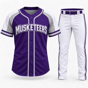 Diseño de Uniformes de Béisbol con Logotipo Personalizado, Hechos en Pakistán, Venta al por Mayor, Servicio OEM, Uniformes de Béisbol de la Mejor Calidad - Product Image 5