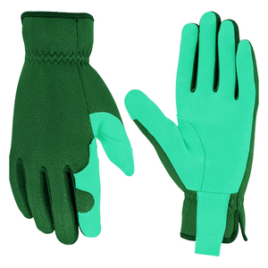 Keem Brothers Green Leather Anti Slip Fingertips Comfortable High Performance Breathable Safety Cuff Level 2 General Work Gloves - Product Image 1