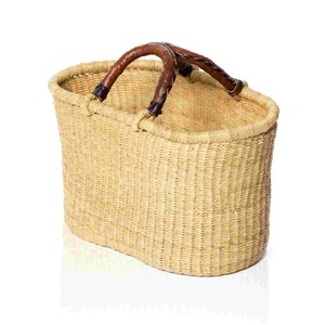 ตะกร้าหญ้าทะเลเปลี่ยนสีได้ ตะกร้าเก็บของทำมือ ขายส่ง เป็นมิตรกับสิ่งแวดล้อม ผลิตในเวียดนาม - Product Image 1