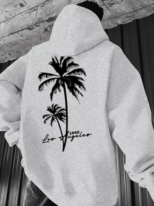 Sweat-shirt à capuche blanc pour homme, 100% coton, molleton tricoté, décontracté, avec poche, coupe classique, hiver, écologique - Product Image 6