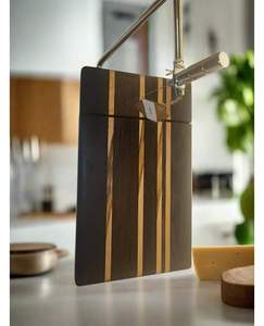 Utensilio de cocina para queso, tabla de quesos con cortador, rebanador de queso ajustable, cortador de mantequilla, cortador de queso multiusos - Product Image 4