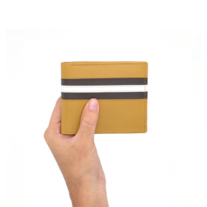 OEM Wholesale Premium Genuine Leather Fold Short Travel Card Holders Designer Men's <b>RFID</b> Protected Customizable High Quality - Product Image 4