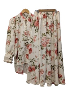 Conjunto de Falda y Blusa para Mujer, Estampado Floral, Corte Regular, Elegante, Cuello en V, Poliéster/Algodón, Cintura Alta, Antiarrugas, Venta al Por Mayor - Product Image 2