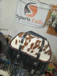 Alforjas Convertibles de Cuero Plegables para Motocicleta, Bolsas Impermeables para Bicicleta con Correa de Hombro Ajustable y Capacidad de 20L - Product Image 2