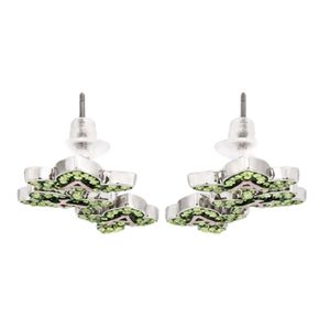 Pendientes de Hoja de Hiedra Verde y Rosa para Mujer, Pendientes Florales de Cristal, Joyería de Moda, Elegantes Aretes, Accesorio de Regalo para Fiesta - Product Image 4