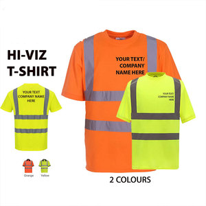Camiseta de Alta Visibilidad Impermeable y Autoadhesiva, Ropa de Trabajo de Seguridad con Estampado Reflectante Industrial para Hombre - Product Image 4