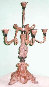 Ornate Metal <b>Candelabra</b> Fancy Seven Arm Candle Holder Durable Home Decoration Centerpiece - Product Image 2