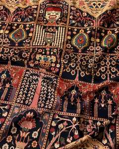 Red Floral Pattern 100% Polyester Anti-Pill <b>Fabric</b> for Sarees Dresses Kurtis Tops Scarves Home Decor and Suit - Product Image 2