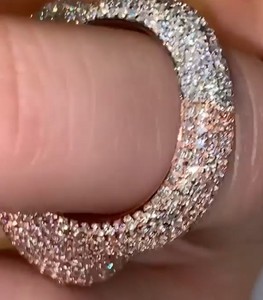 Anillo de Corazón Personalizado, Joyería de Moda para Raperos, Plata de Ley 925, Joyería Hip Hop, Diamante Moissanita VVS, Anillo de Corazón Roto con Incrustaciones de Diamantes - Product Image 4