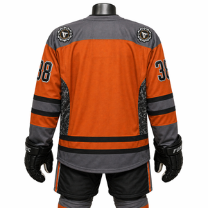 Ice Hockey Match Jersey Wholesale OEM Custom Logo Embroidery Premium Athletic Sportswear Manufacturer for Clubs Retailers - Product Image 6