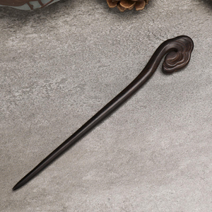 กิ๊บติดผมไม้ทำมือ |   ไม้เสียบผมไม้ธรรมชาติสำหรับผู้หญิง สำหรับทำผมทรงบันและงานฝีมือจากไม้ - Product Image 4