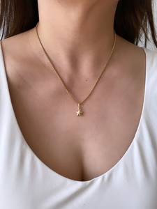 <b>Gold</b> Tone Star <b>Charm</b> Pendant <b>Solid</b> <b>Charms</b> for Necklace <b>Bracelet</b> Jewelry Making - Product Image 2