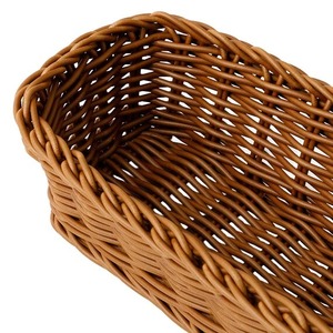 Handmade <b>Wicker</b> Storage <b>Basket</b> Rectangle Rustic Weaved Kitchen Neatening <b>Basket</b> - Product Image 5