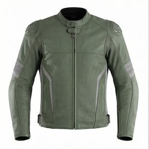 Veste de moto en cuir véritable pour homme de qualité supérieure, nouvelle arrivée, vestes de moto d'hiver, protections amovibles, personnalisables - Product Image 1